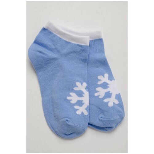 Детские носки Сноу голубого цвета ( комплект 3 пары), размер 14-16 (23-25)