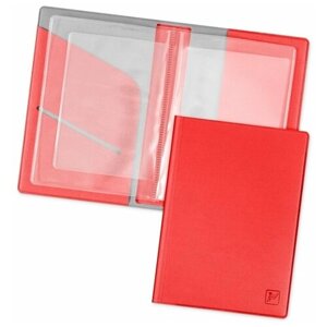 Документница Flexpocket KOD-01, отделение для карт, отделение для автодокументов, красный, серый