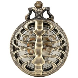 Карманные часы YISUYA, кварцевые, нержавеющая сталь, с крышкой, на цепочке, золотой