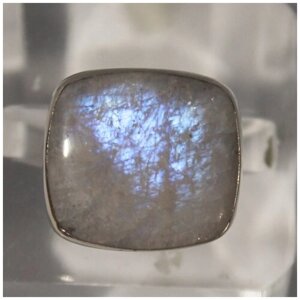 Кольцо True Stones, лунный камень, размер 17, синий, белый