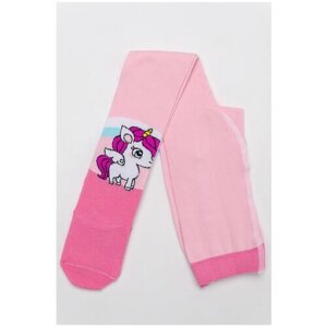 Колготки Berchelli для девочек, фантазийные, без шортиков, размер 104-110, розовый