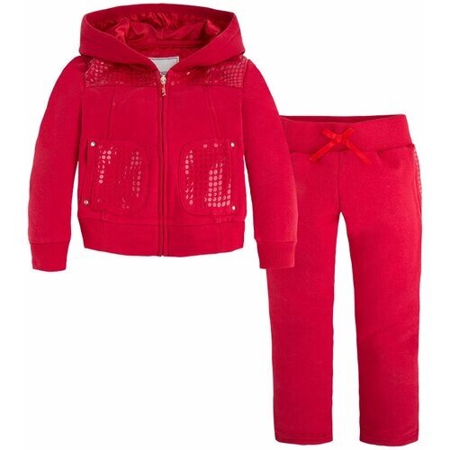 Комплект одежды Mayoral, куртка и брюки, размер 104, красный