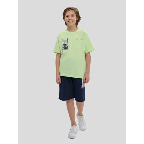 Комплект одежды VITACCI, футболка и шорты, повседневный стиль, размер 146-152, зеленый