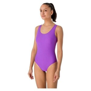 Купальник слитный ONLITOP для плавания, размер 38, фиолетовый