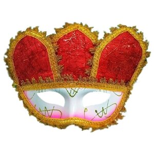 Маска карнавальная венецианская "Корона" модель 8