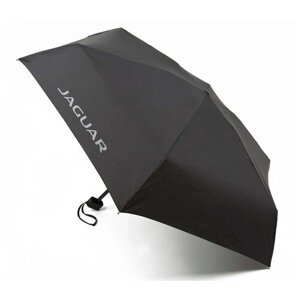 Мини-зонт Jaguar, механика, 4 сложения, чехол в комплекте, черный