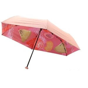 Мини-зонт NINETYGO, механика, 2 сложения, для женщин, розовый