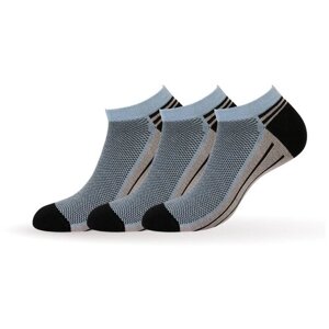 Мужские носки Omsa, 3 пары, 3 уп., укороченные, размер 39-41, голубой