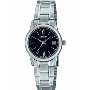 Наручные часы CASIO Casio LTP-V002D-1B3, черный, серебряный