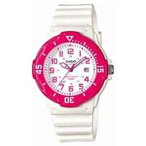 Наручные часы CASIO LRW-200H-4B, белый, розовый