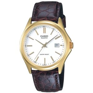 Наручные часы CASIO Наручные часы CASIO Collection LTP-V004GL-7AUDF, золотой, коричневый