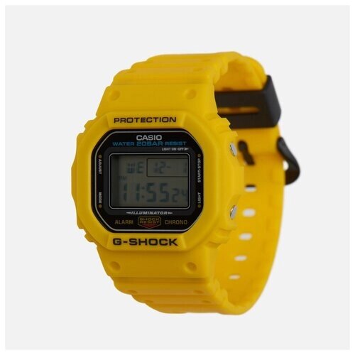 Наручные часы CASIO наручные часы CASIO G-SHOCK DWE-5600R-9ER, желтый