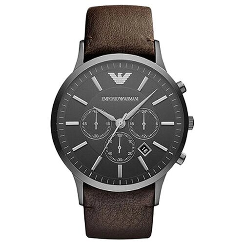 Наручные часы EMPORIO ARMANI AR2462, серый, коричневый