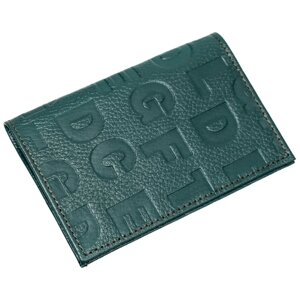 Обложка для паспорта SHIK, натуральная кожа, подарочная упаковка, зеленый