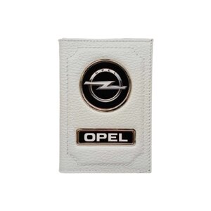 Opel, натуральная кожа, белый