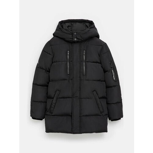 Пальто Acoola, демисезонное, размер 164, черный