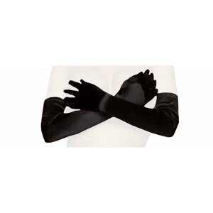 Перчатки черные выше локтя 51 см женский 201GF-1 ChiMagNa 42-46рр UNI
