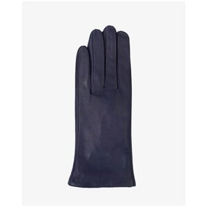 Перчатки ESTEGLA демисезонные, натуральная кожа, утепленные, размер 6,5, фиолетовый