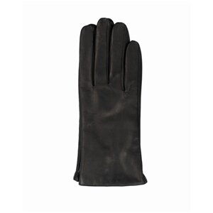 Перчатки ESTEGLA демисезонные, натуральная кожа, утепленные, размер 7, черный