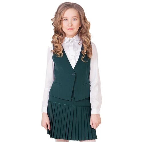 Школьная юбка Инфанта, модель 70303, цвет серый, размер 164-80