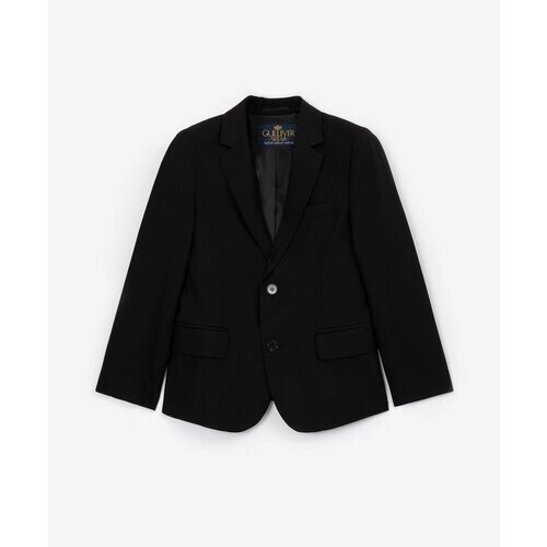 Школьный пиджак Gulliver, размер 128, черный