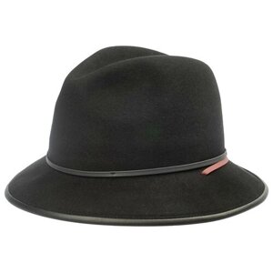 Шляпа федора GOORIN BROS. демисезонная, шерсть, утепленная, размер 59, черный