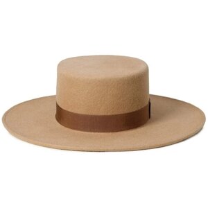 Шляпа , размер 56, бежевый