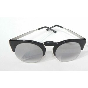 Солнцезащитные очки Alese, клабмастеры, оправа: пластик, складные, зеркальные, с защитой от УФ, для женщин, черный