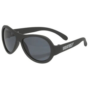 Солнцезащитные очки Babiators, авиаторы, оправа: пластик, зеркальные, ударопрочные, со 100% защитой от УФ-лучей, черный