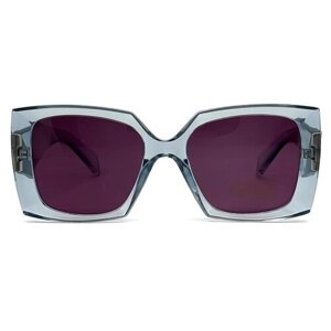 Солнцезащитные очки BEK, квадратные, оправа: пластик, с защитой от УФ, поляризационные, для женщин, голубой