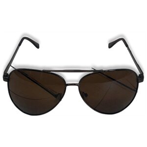 Солнцезащитные очки BentaL, авиаторы, оправа: металл, с защитой от УФ, коричневый