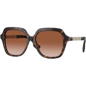 Солнцезащитные очки Burberry, квадратные, оправа: пластик, градиентные, для женщин, коричневый