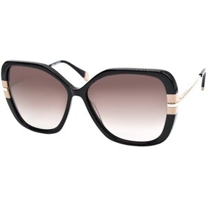 Солнцезащитные очки Enni Marco, бабочка, оправа: металл, градиентные, для женщин, разноцветный