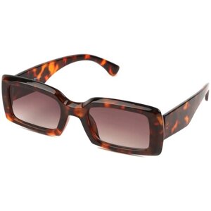 Солнцезащитные очки FABRETTI, прямоугольные, складные, с защитой от УФ, градиентные, для женщин, коричневый