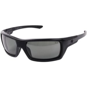 Солнцезащитные очки Gargoyles, прямоугольные, оправа: пластик, поляризационные, черный