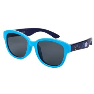 Солнцезащитные очки Keluona, кошачий глаз, оправа: пластик, гибкая оправа/дужки, поляризационные, голубой