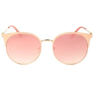 Солнцезащитные очки Keluona, круглые, оправа: металл, градиентные, для женщин, розовый