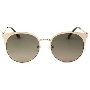 Солнцезащитные очки Keluona, круглые, оправа: металл, градиентные, серебряный