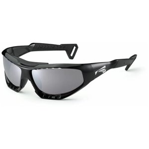 Солнцезащитные очки LiP Sunglasses, овальные, спортивные, ударопрочные, поляризационные, с защитой от УФ, устойчивые к появлению царапин, черный