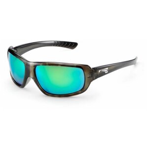 Солнцезащитные очки LiP Sunglasses, прямоугольные, спортивные, ударопрочные, поляризационные, с защитой от УФ, устойчивые к появлению царапин, коричневый