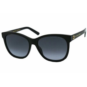 Солнцезащитные очки MARC JACOBS 527/S, вайфареры, градиентные, с защитой от УФ, для женщин, черный