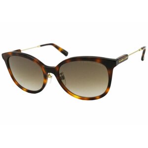 Солнцезащитные очки MARC JACOBS 610/G/S, круглые, градиентные, с защитой от УФ, для женщин, черепаховый