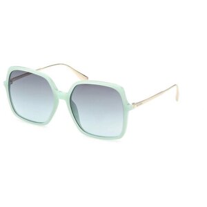 Солнцезащитные очки Max & Co., квадратные, оправа: металл, с защитой от УФ, градиентные, для женщин, зеленый