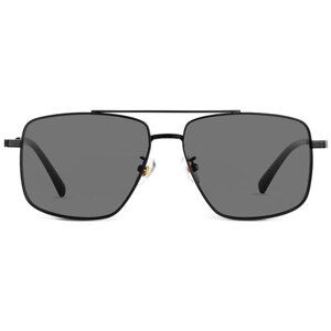 Солнцезащитные очки MUJOSH, прямоугольные, оправа: металл, для мужчин, черный