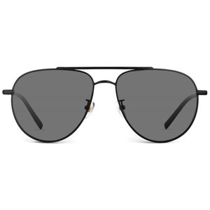 Солнцезащитные очки MUJOSH, прямоугольные, оправа: пластик, для мужчин, черный