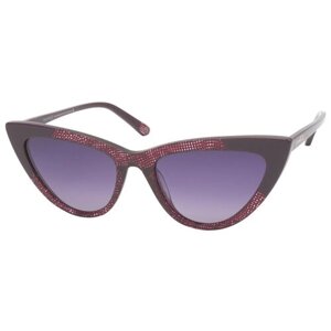 Солнцезащитные очки NEOLOOK, кошачий глаз, оправа: пластик, с защитой от УФ, градиентные, для женщин, красный