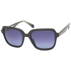 Солнцезащитные очки Polaroid, бабочка, оправа: пластик, градиентные, с защитой от УФ, для женщин, черный