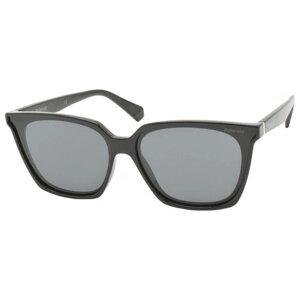 Солнцезащитные очки Polaroid, бабочка, оправа: пластик, с защитой от УФ, для женщин, черный
