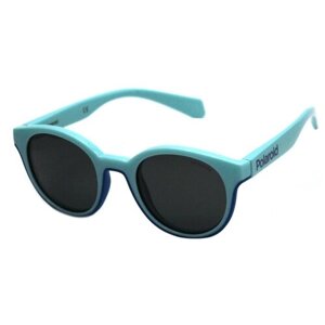 Солнцезащитные очки Polaroid, панто, оправа: пластик, голубой