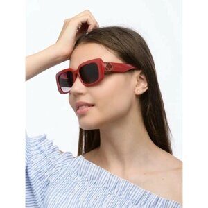 Солнцезащитные очки RM8446, прямоугольные, оправа: пластик, для женщин, красный